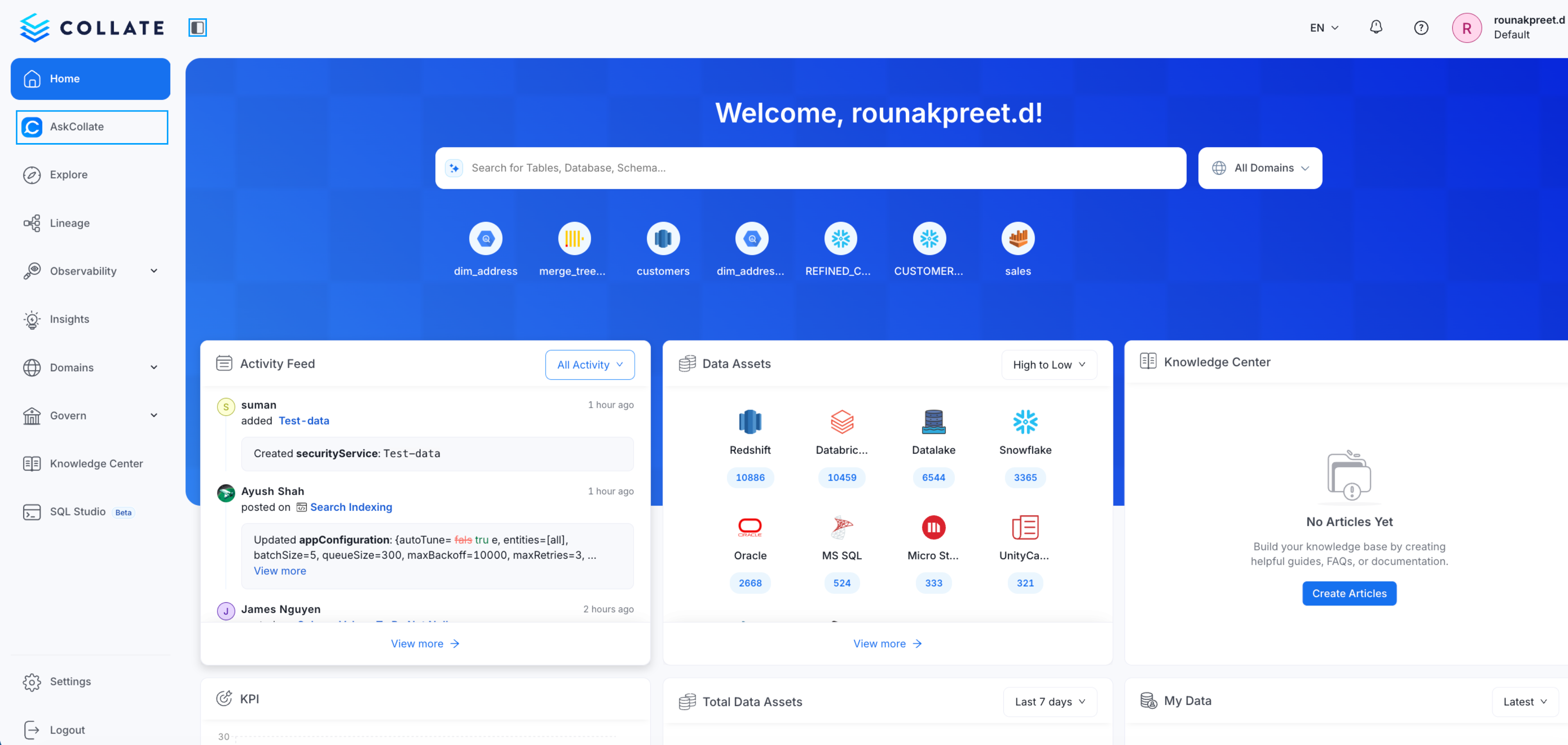 Select Ask Collate from navigation menu