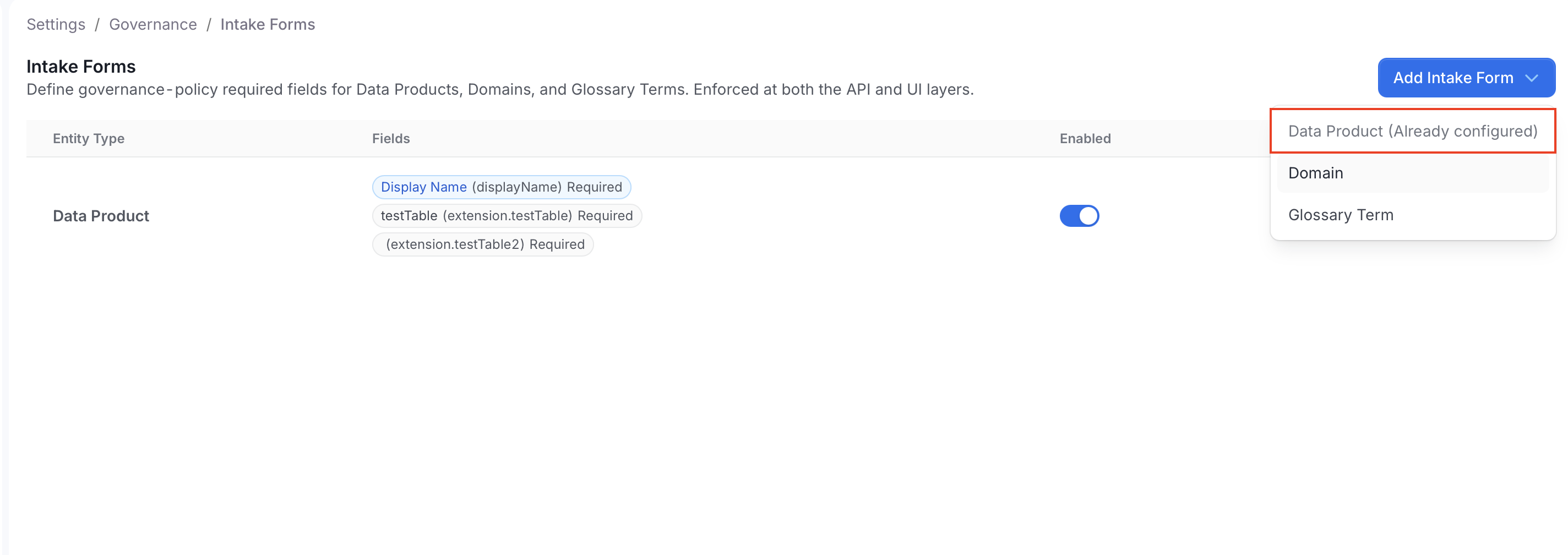 Select Data Product