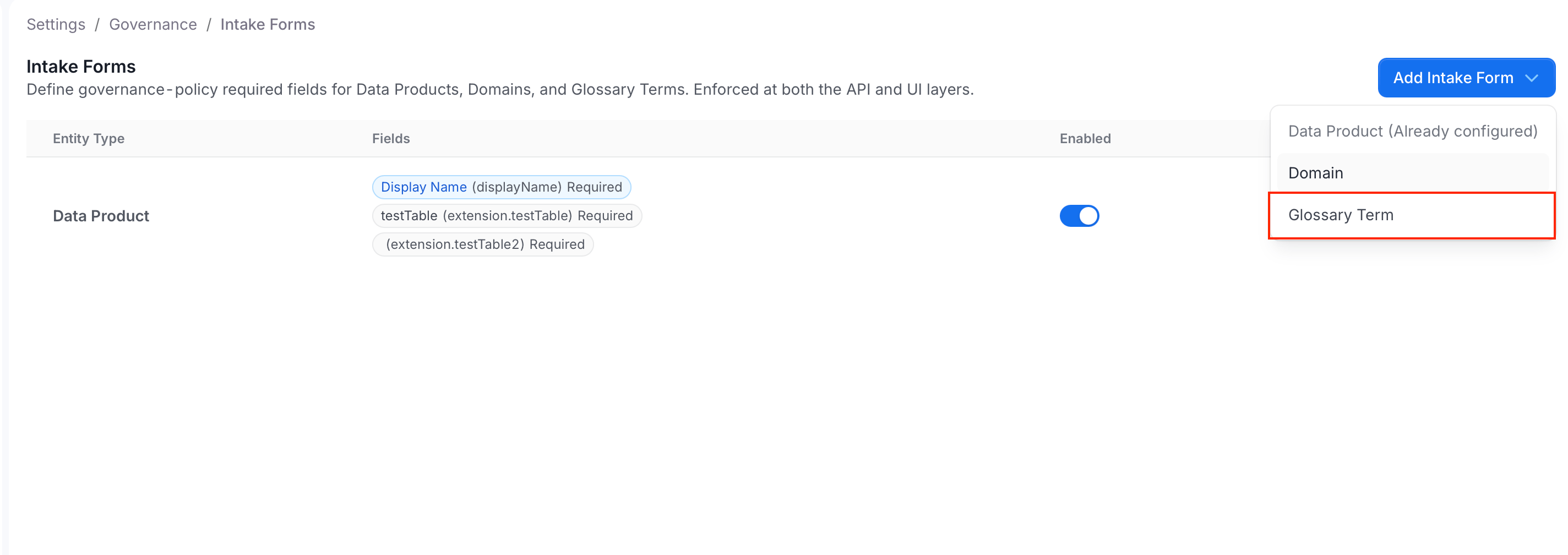 Select Glossary