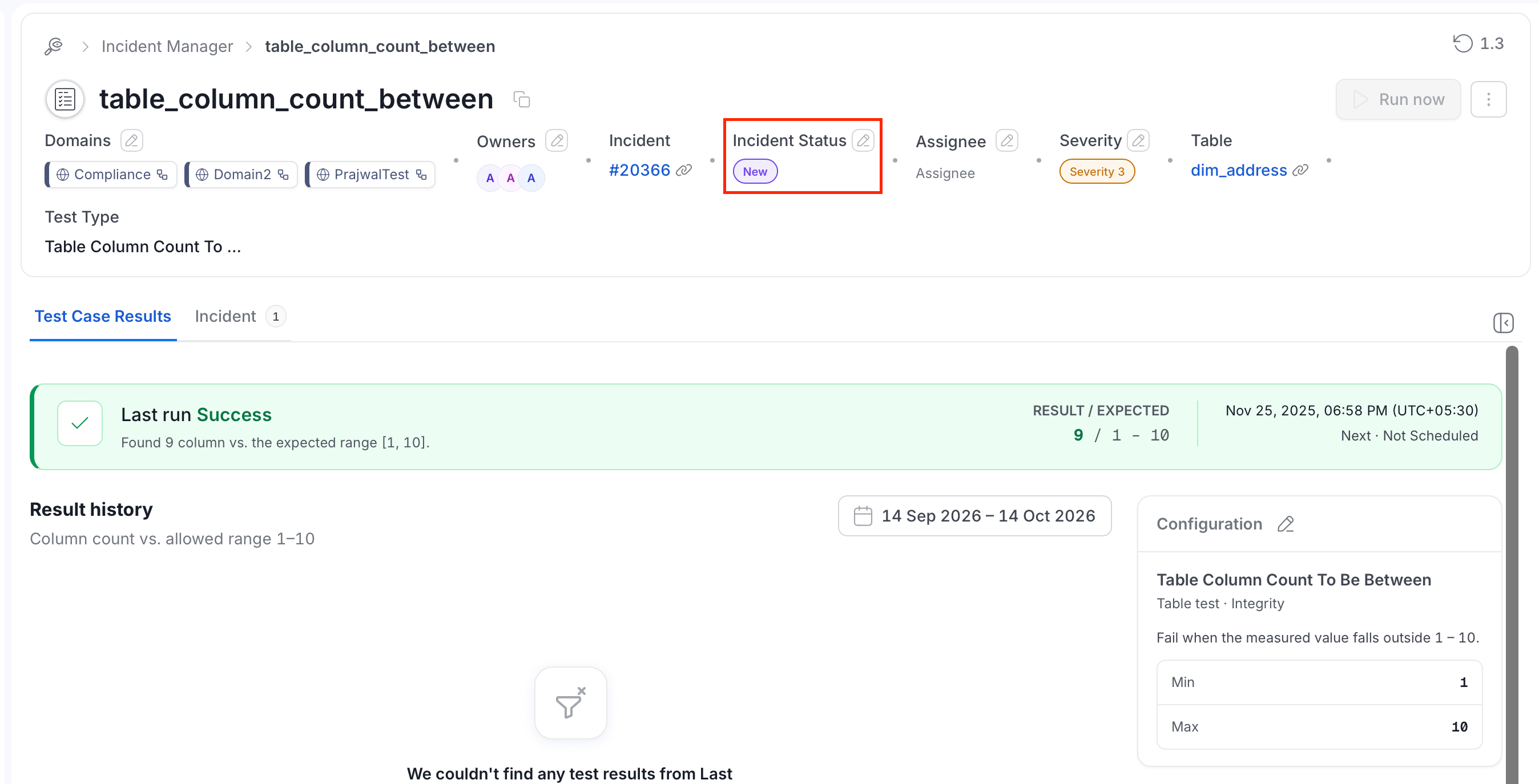 Incident details page with the edit icon next to Incident Status highlighted