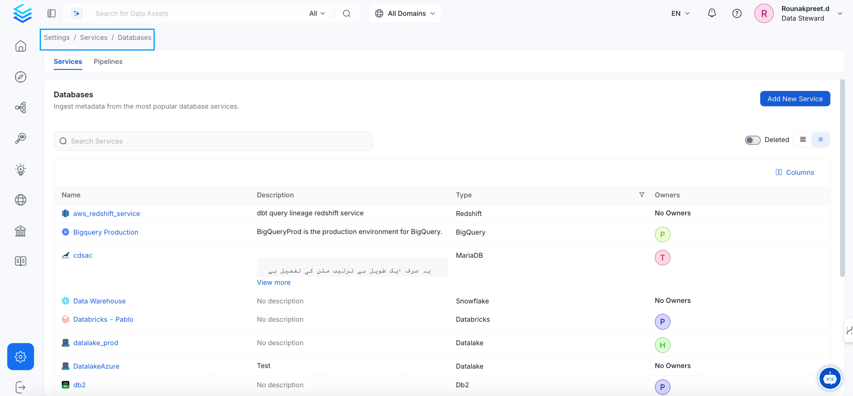 Create a new service