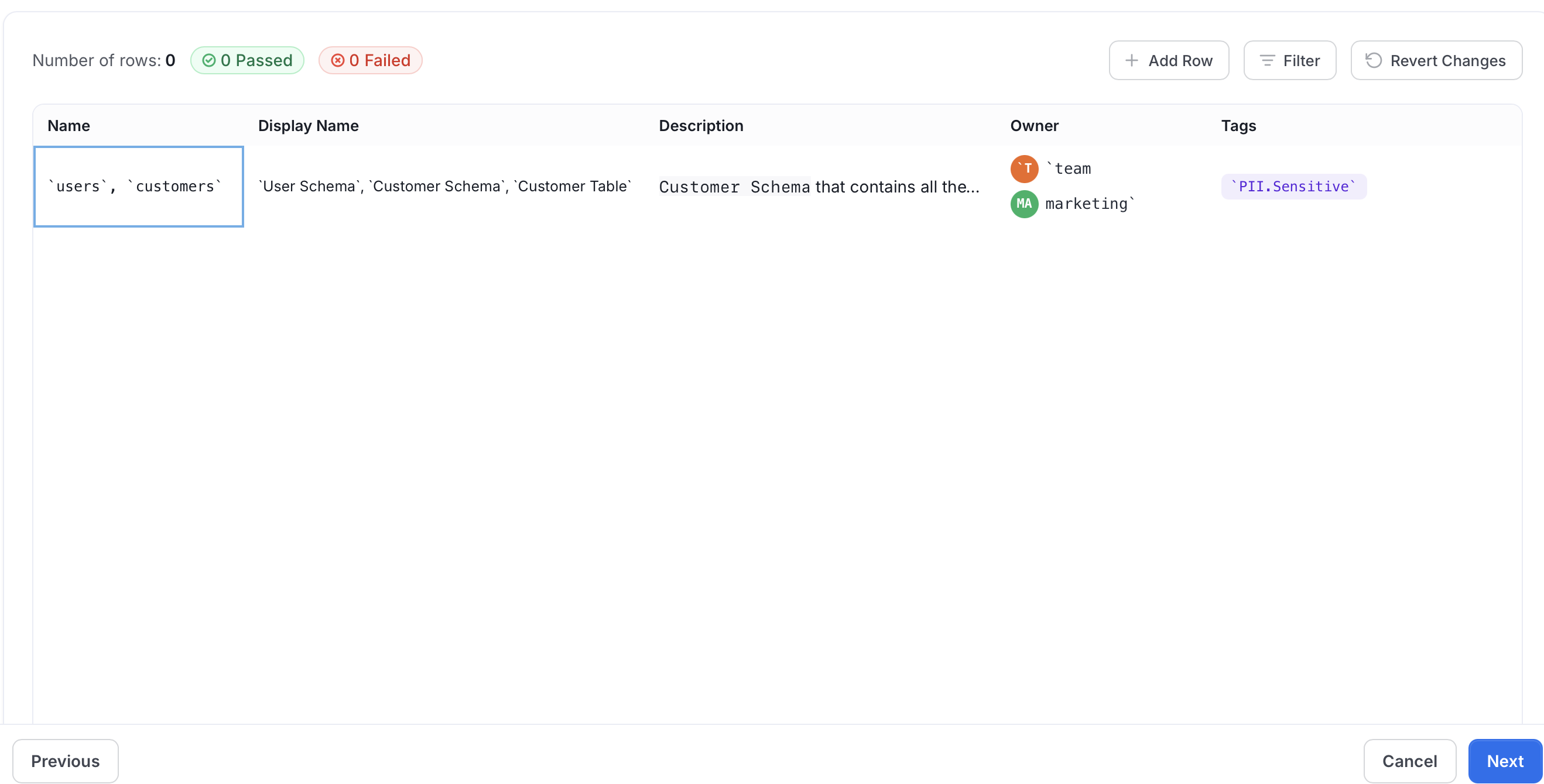 Preview of the Database Schema