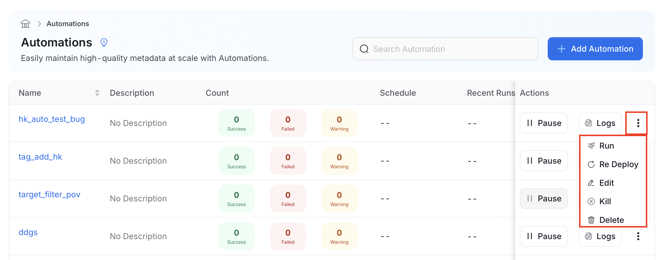 Manage Your Automation