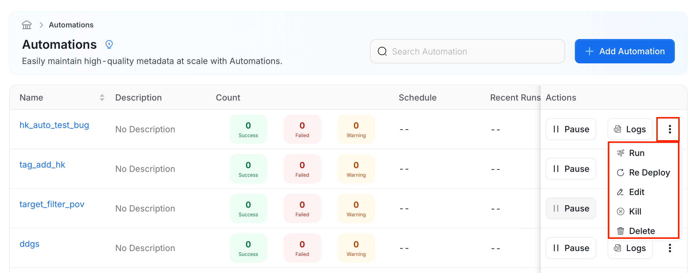 Manage Your Automation
