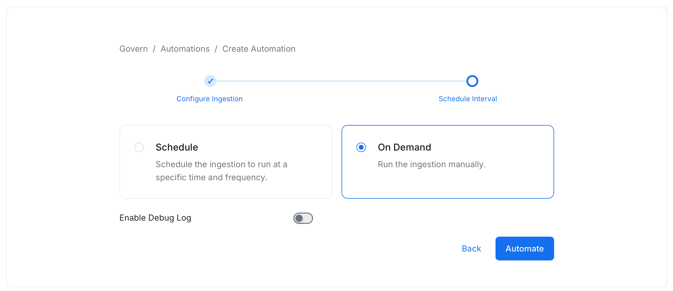Automation Interval