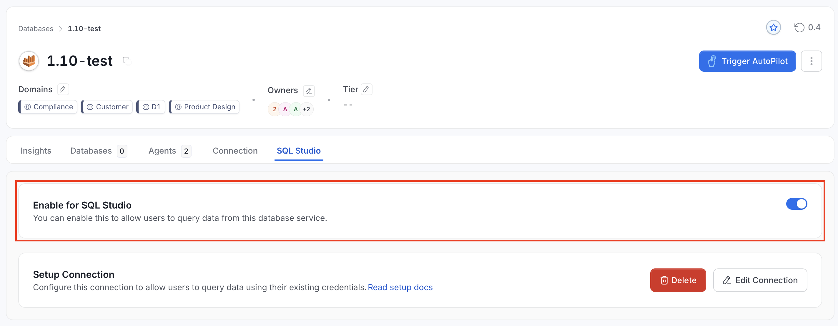 Enable SQL Studio