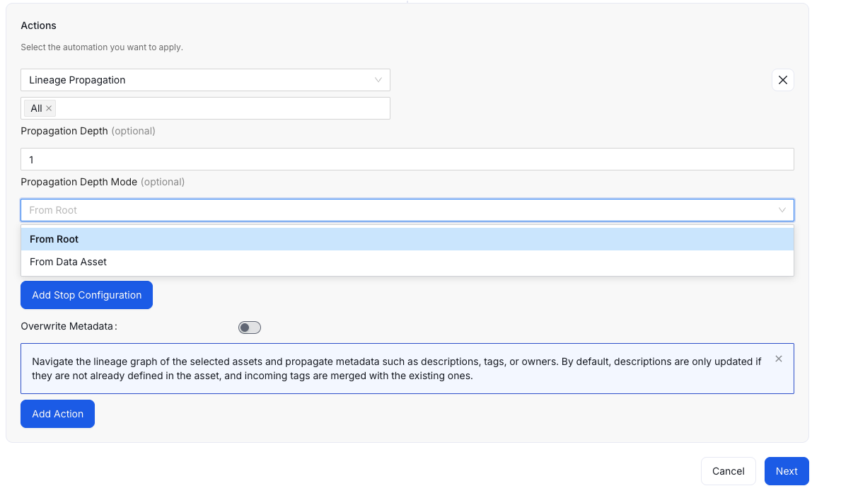 Propagation Depth Root Mode