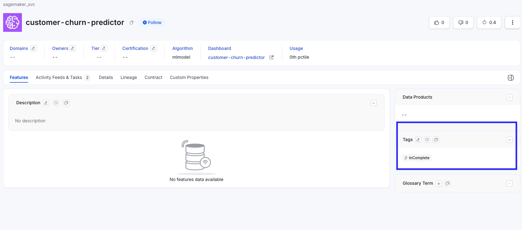 Set Tags To MLModel Workflow
