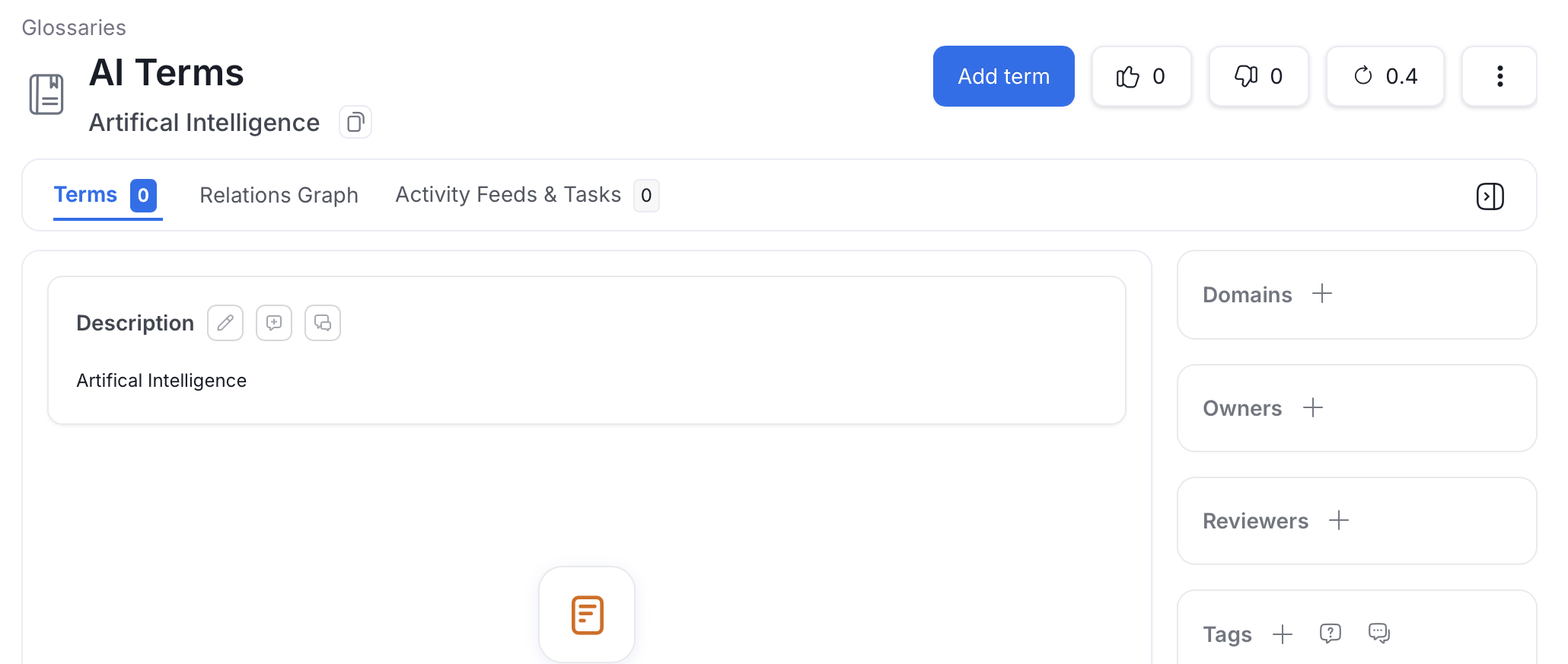 Add Glossary Term