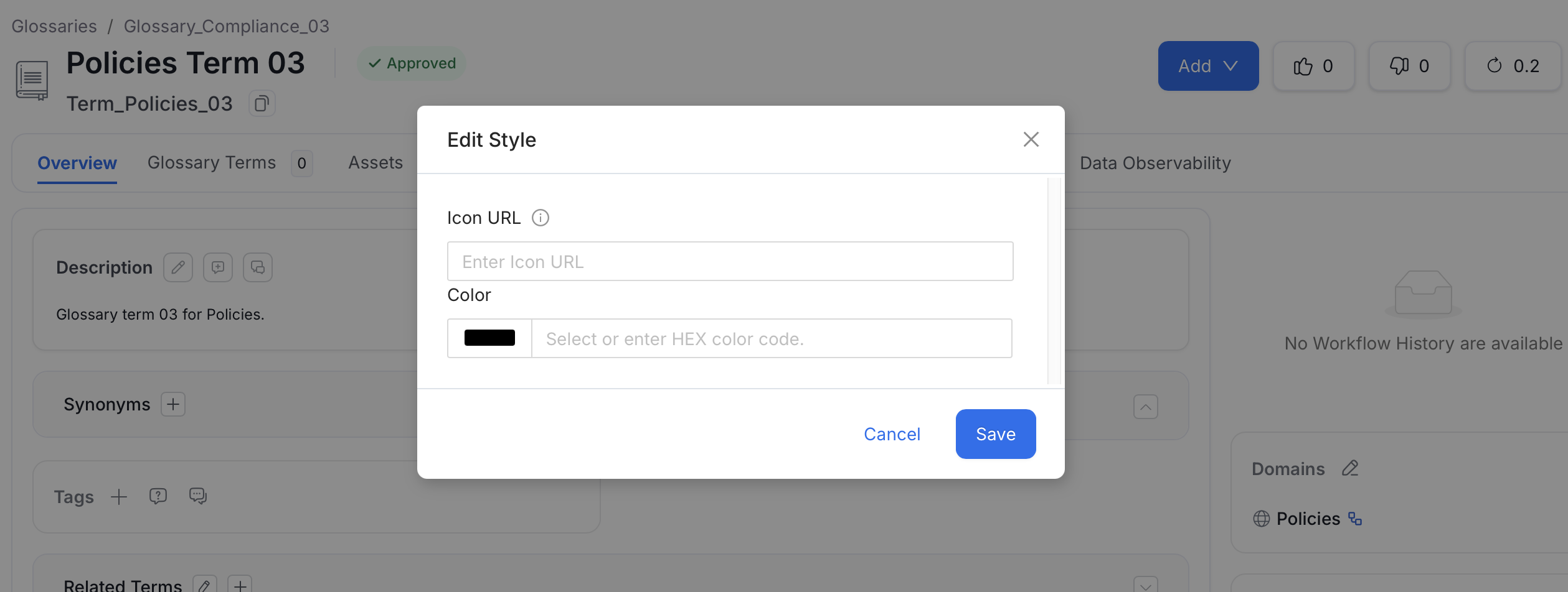 Add an Icon and Change the Font Colour