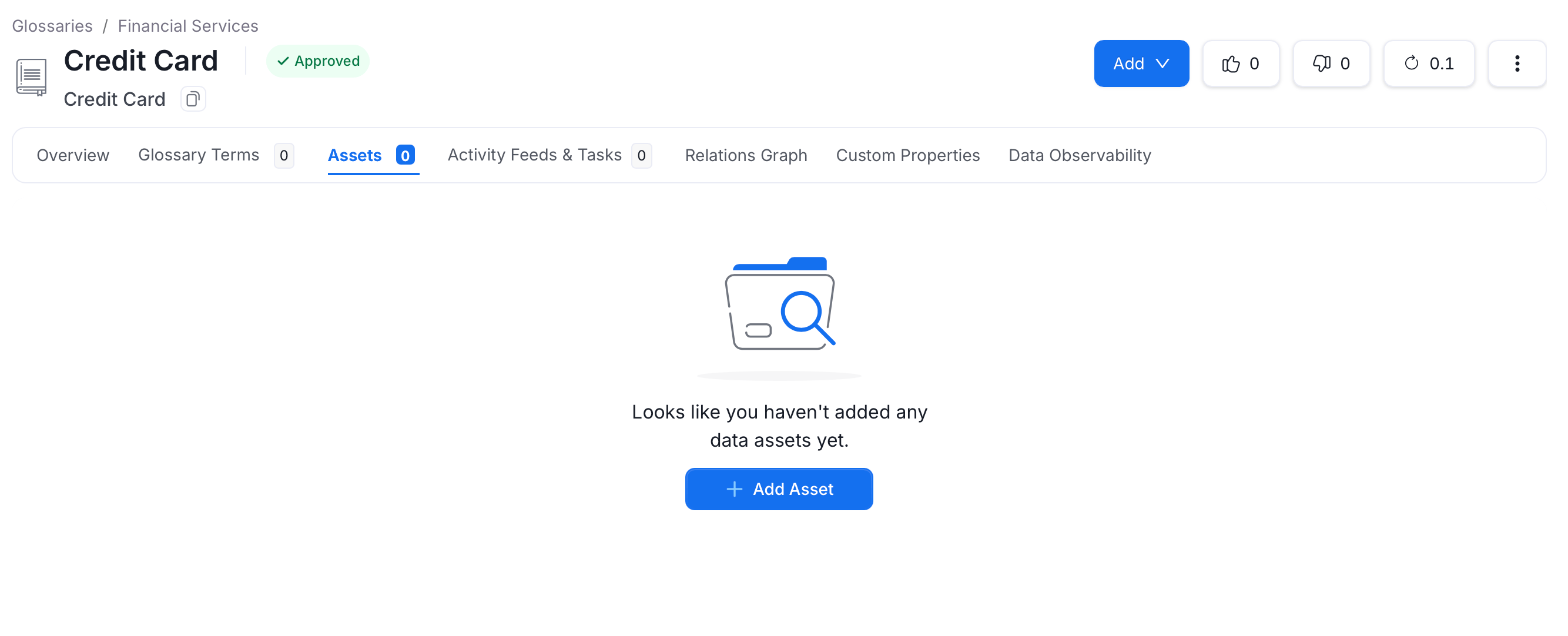 Assets Tab
