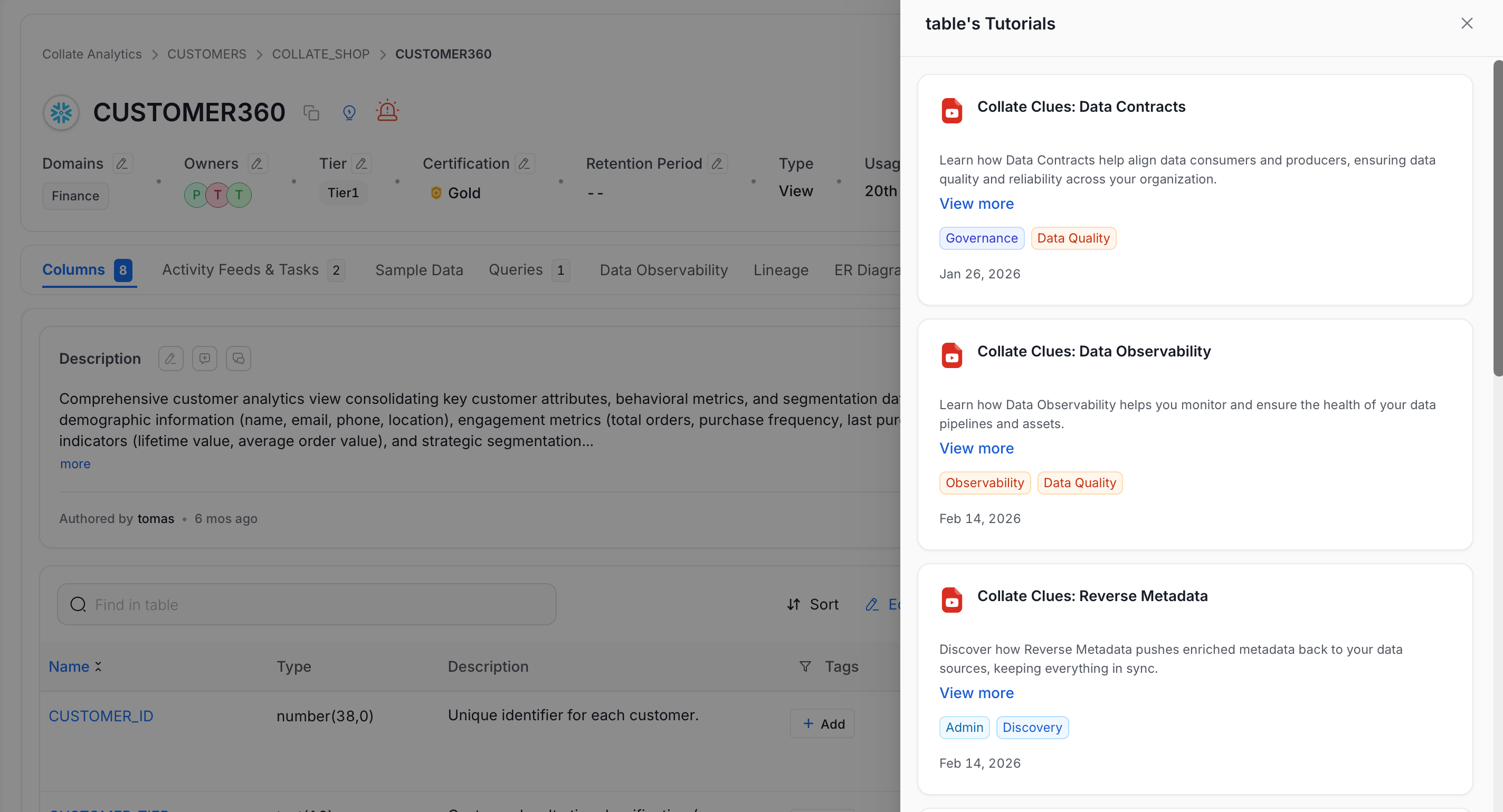 Active resource listing
