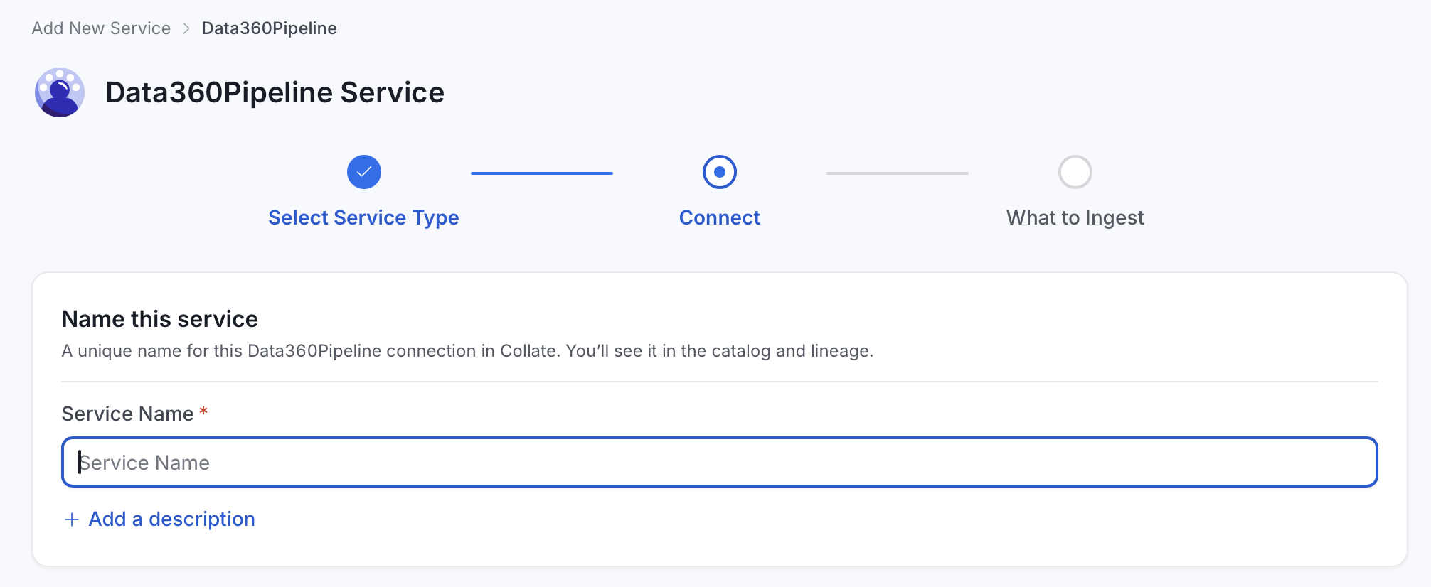 Add New Service Name