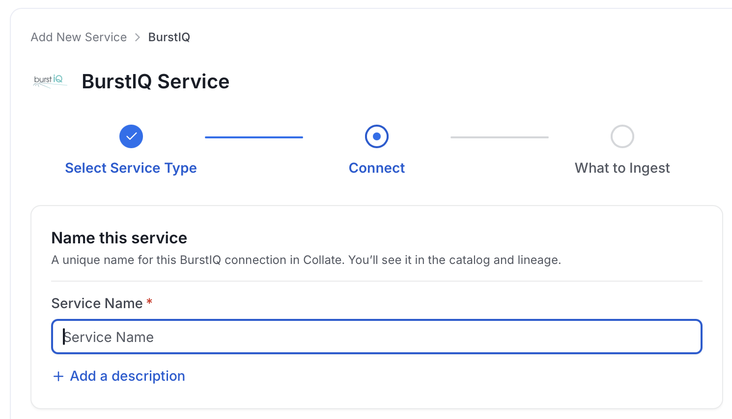 Add New Service Name