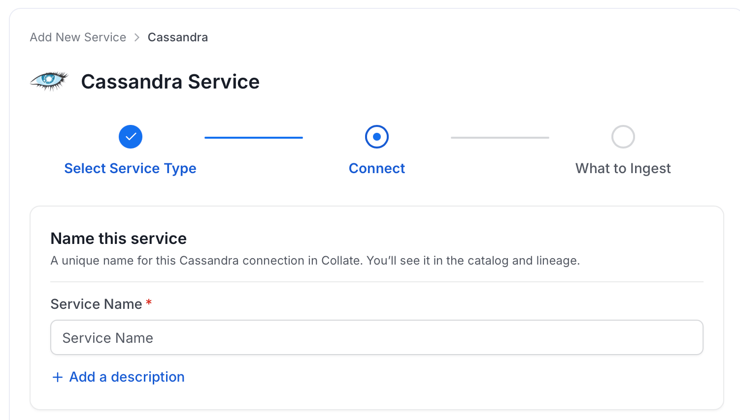 Add New Service Name