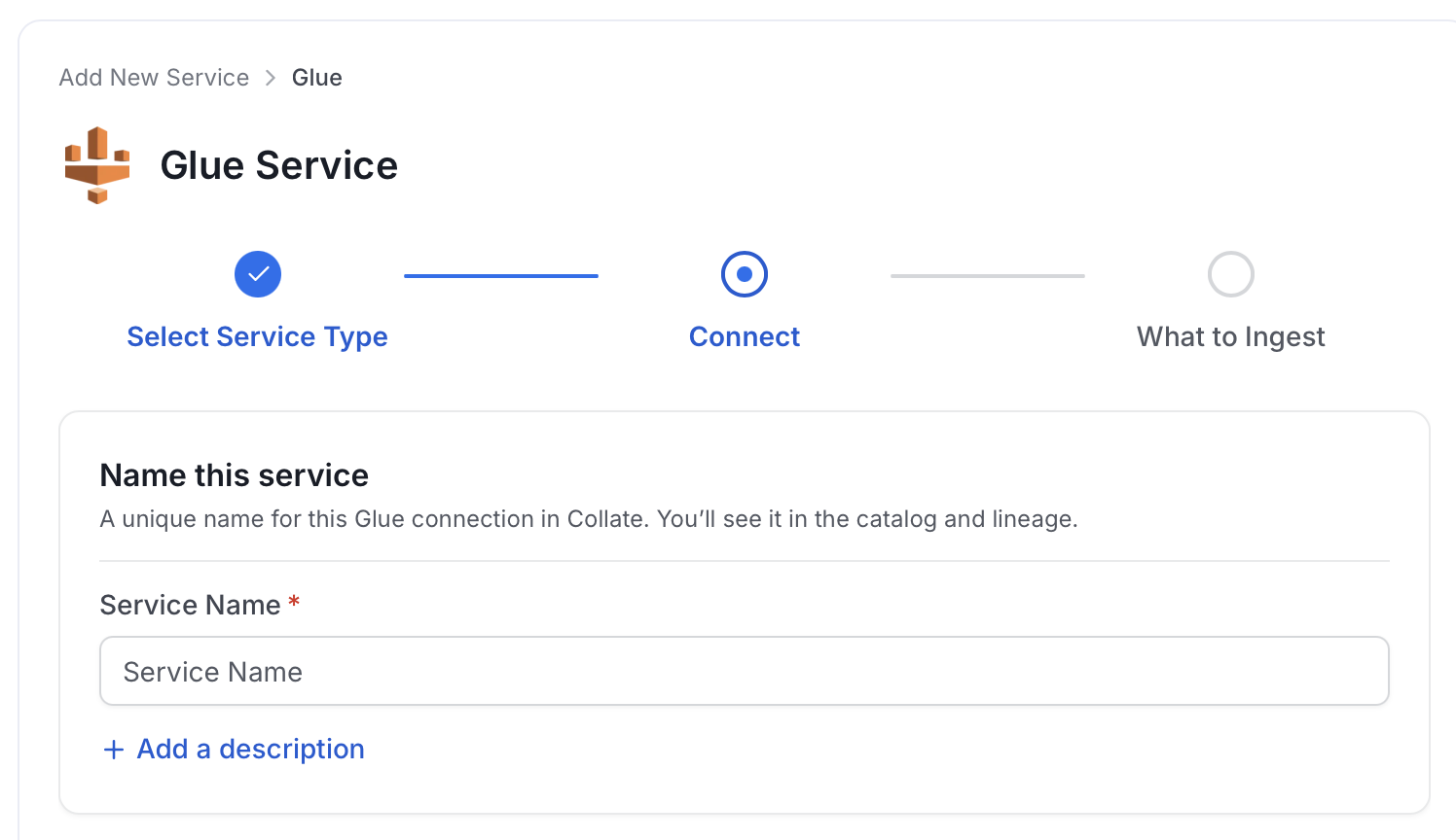 Add New Service Name