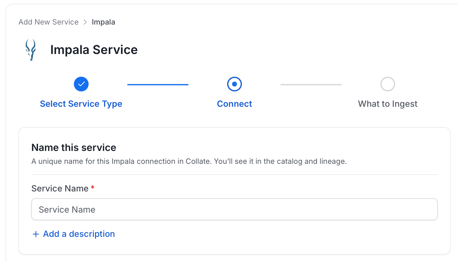 Add New Service Name