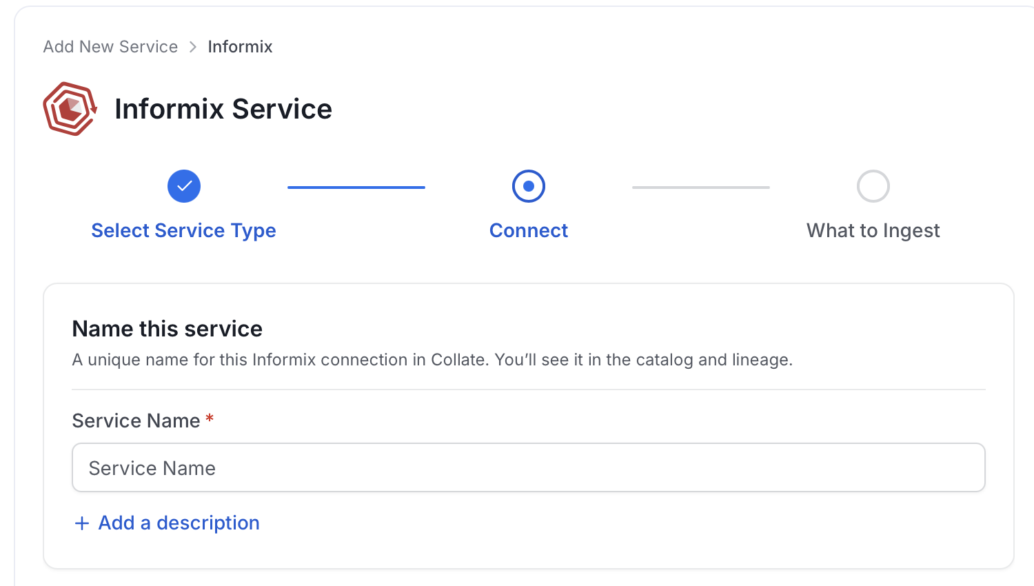 Add New Service Name