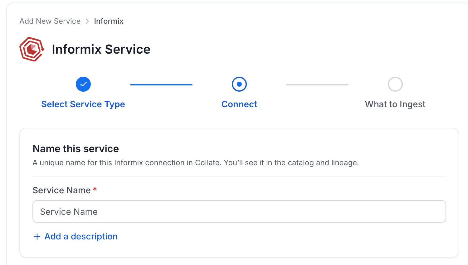 Add New Service Name