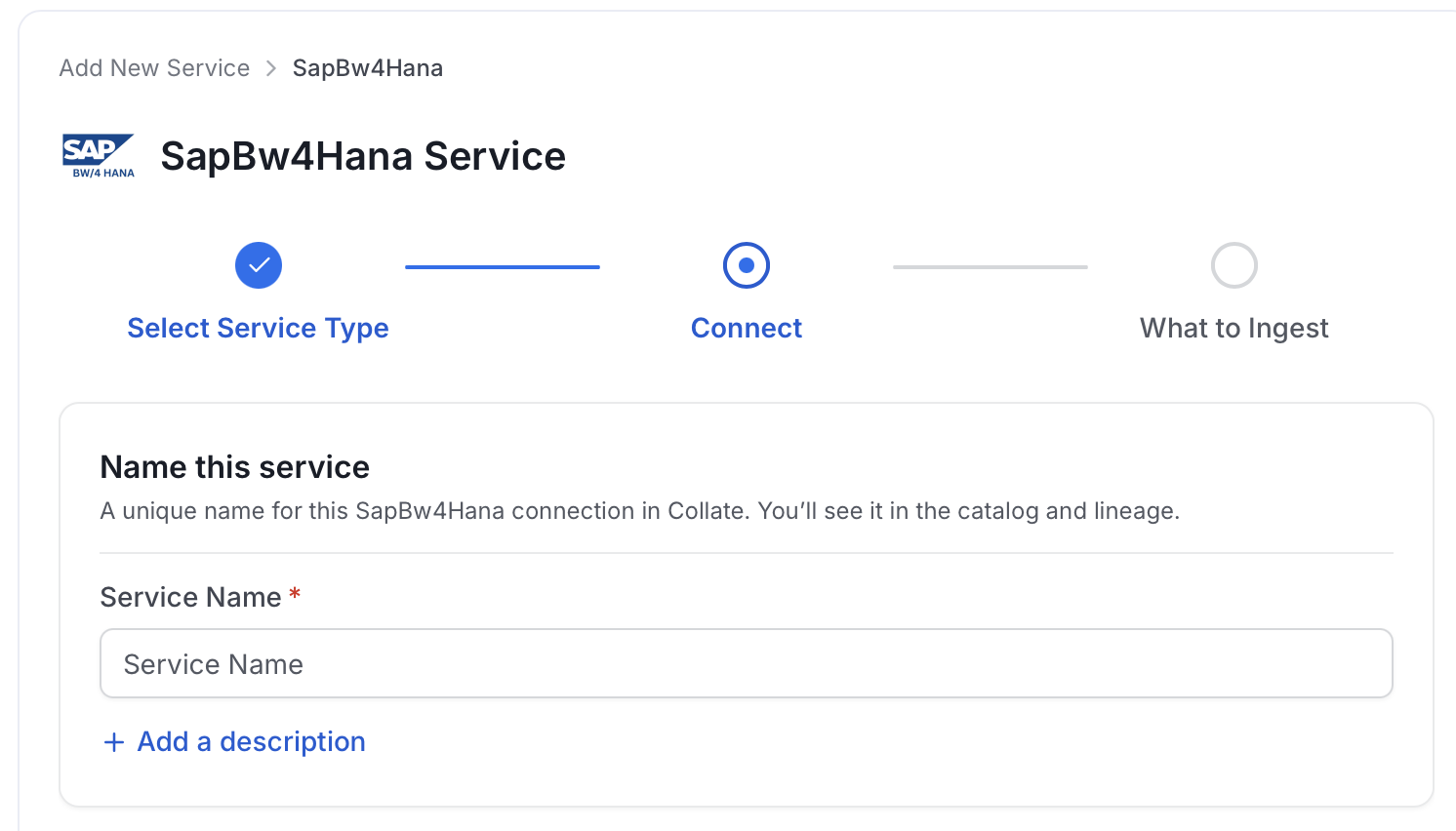 Add New Service Name