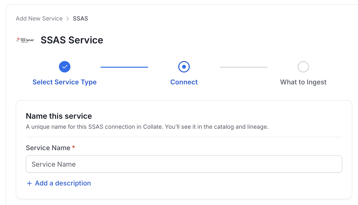 Add New Service Name
