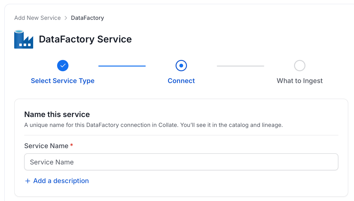 Add New Service Name