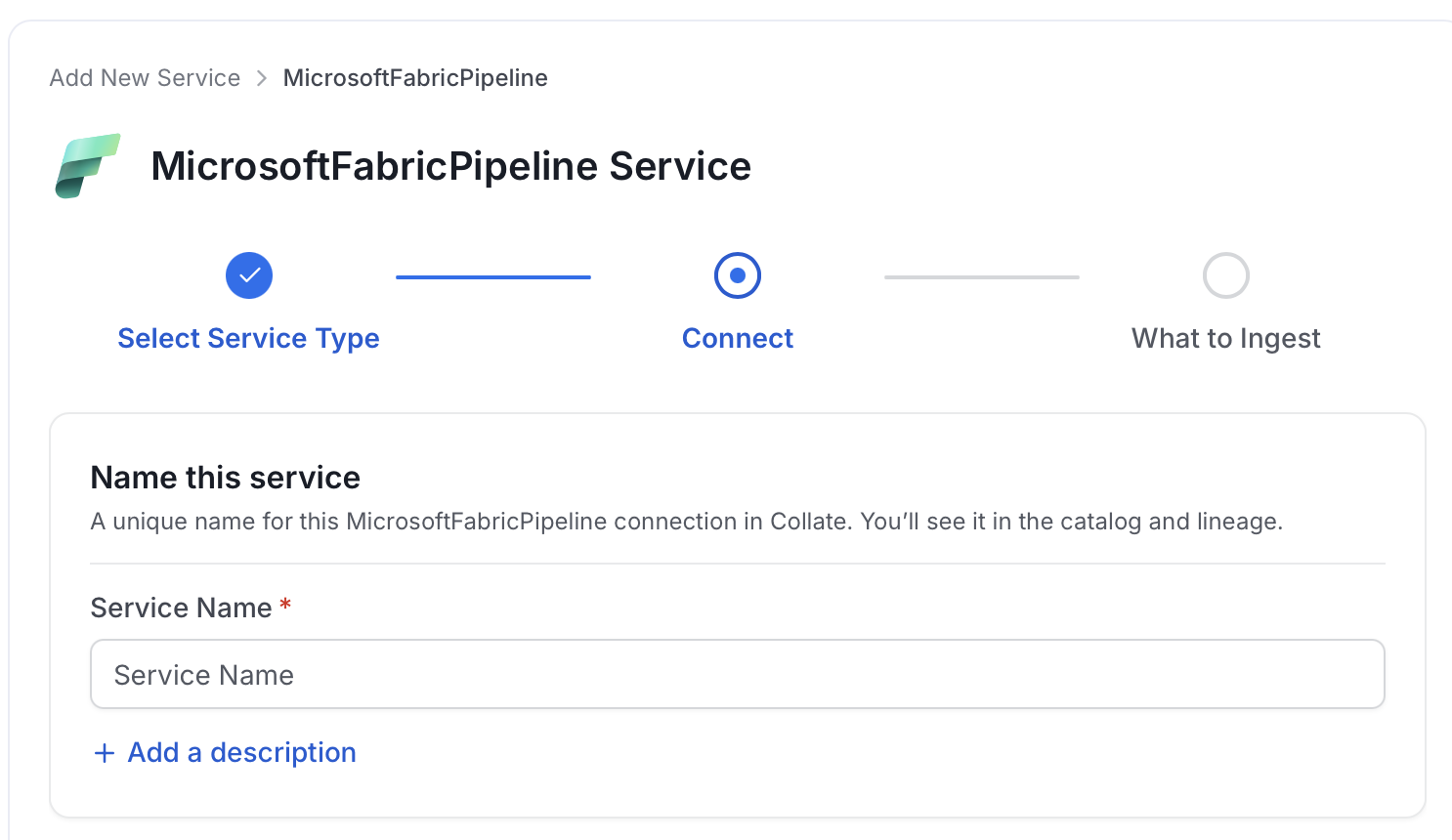 Add New Service Name