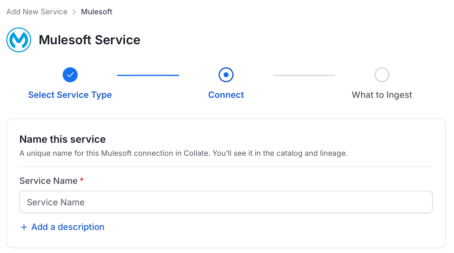 Add New Service Name