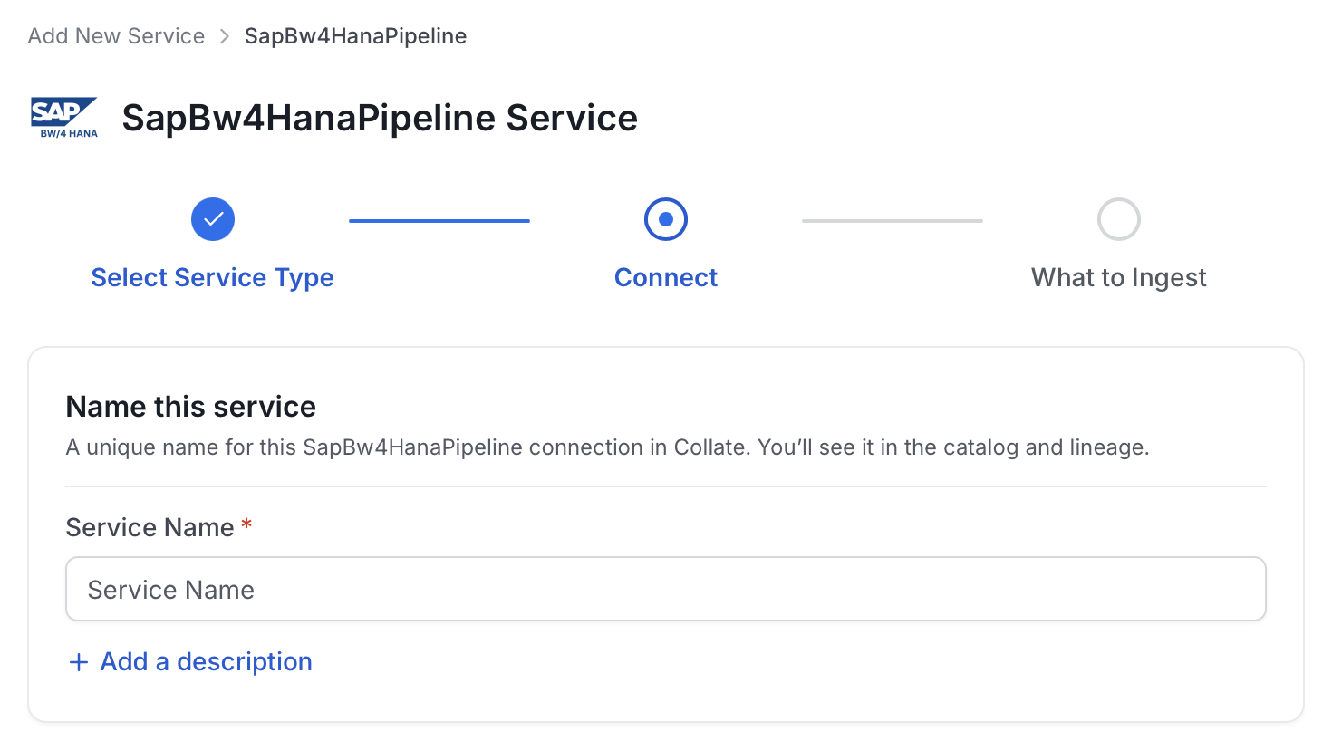 Add New Service Name