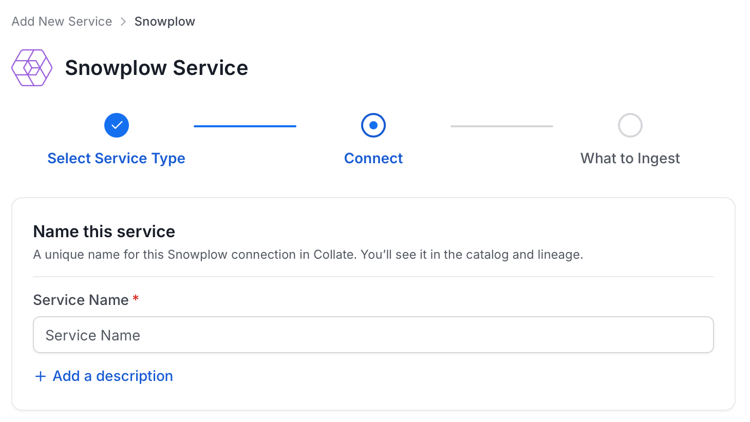 Add New Service Name