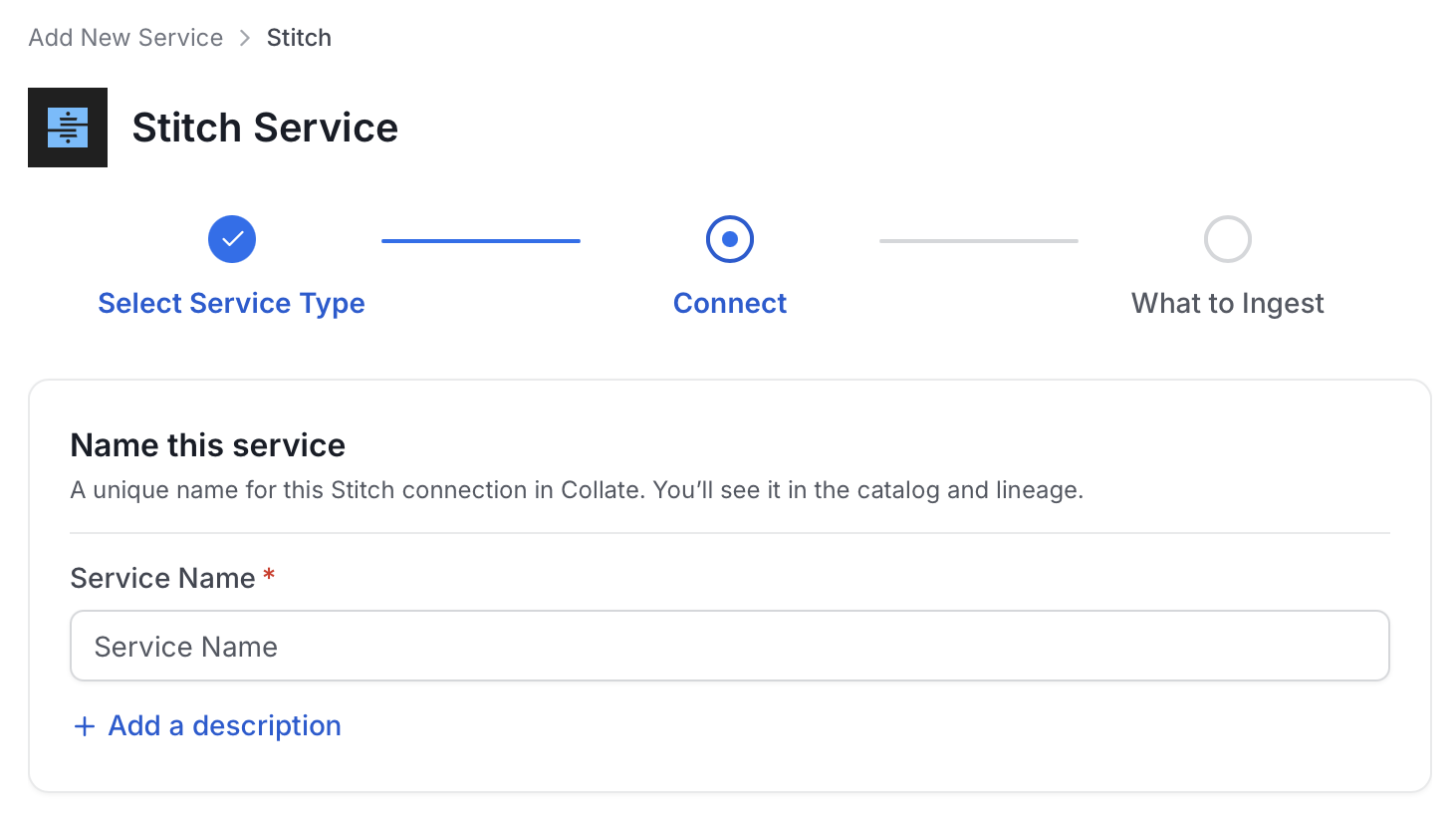 Add New Service Name