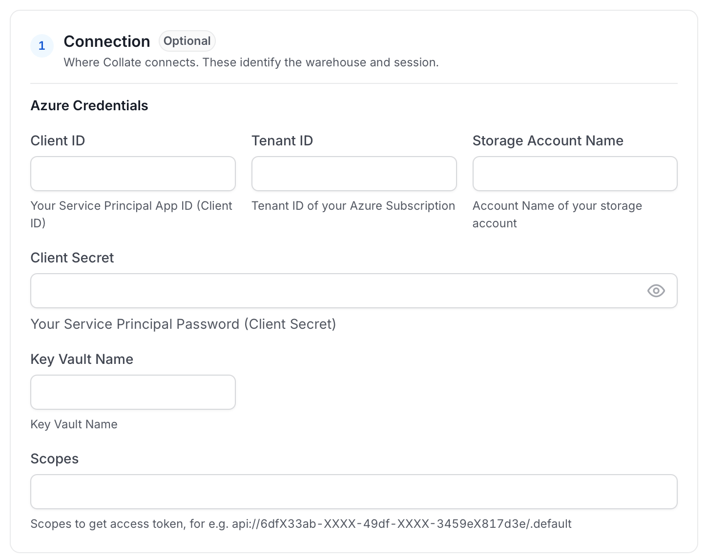 Configure Service Connection