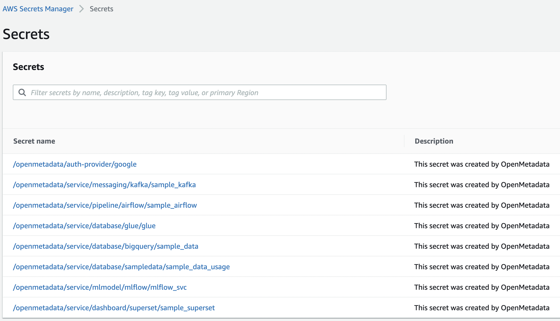AWS Secrets Manager - Collate Documentation