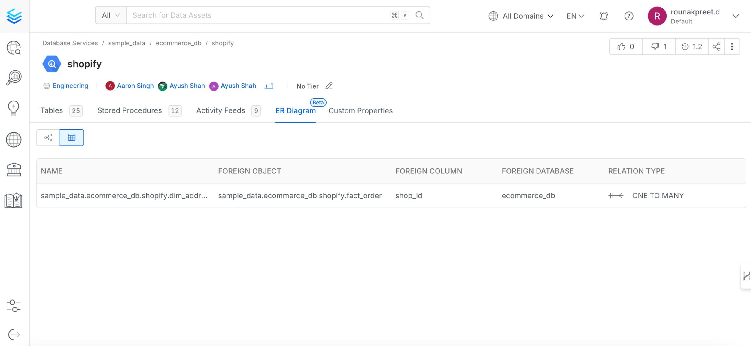 Collate Interface Collate ER Diagrams | Visualize Data Relationships - Collate Documentation