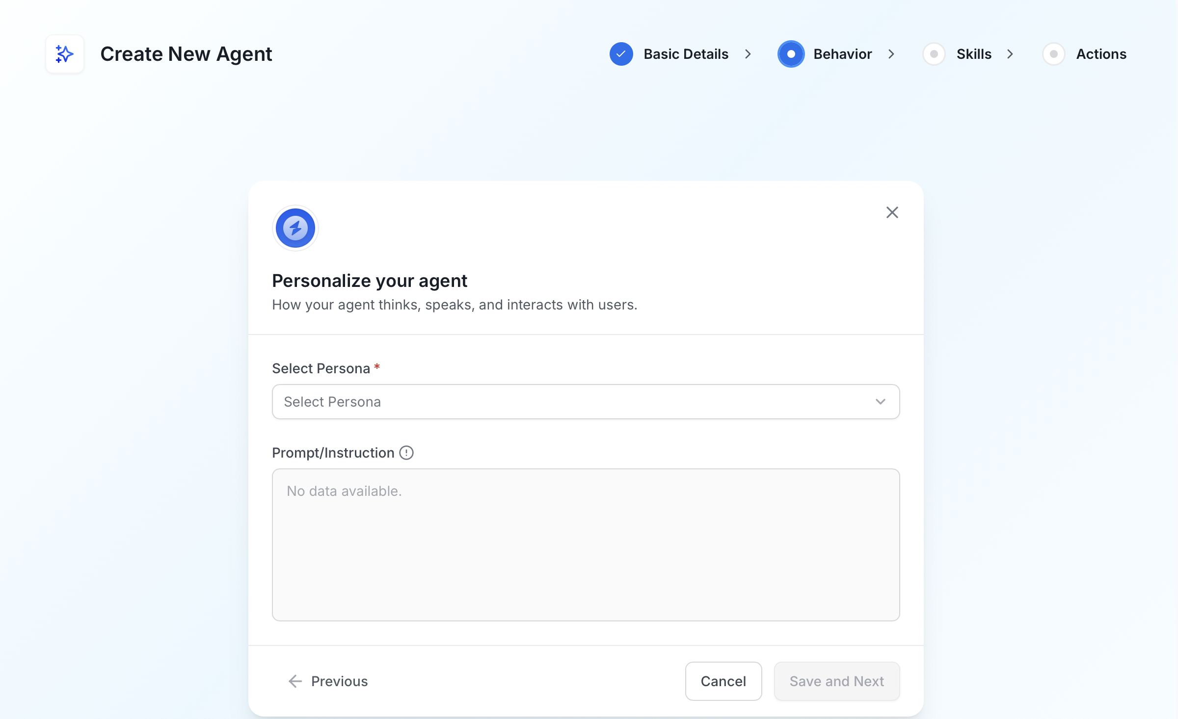 Agent Behaviour