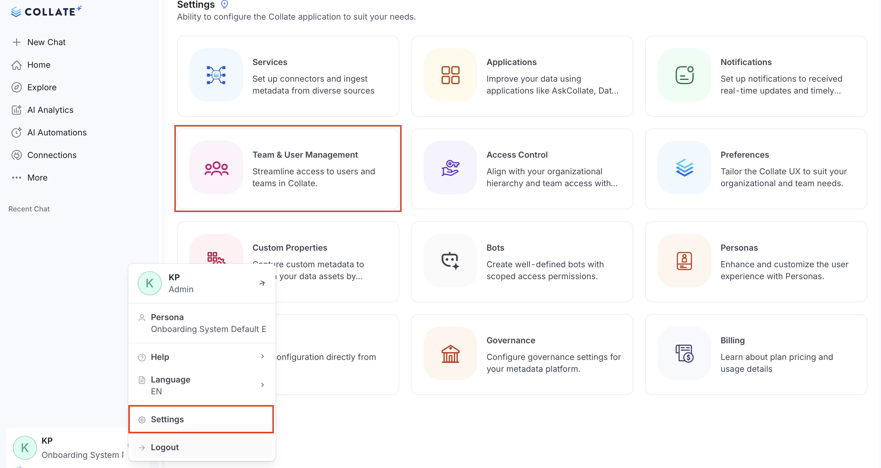 Navigate to Users