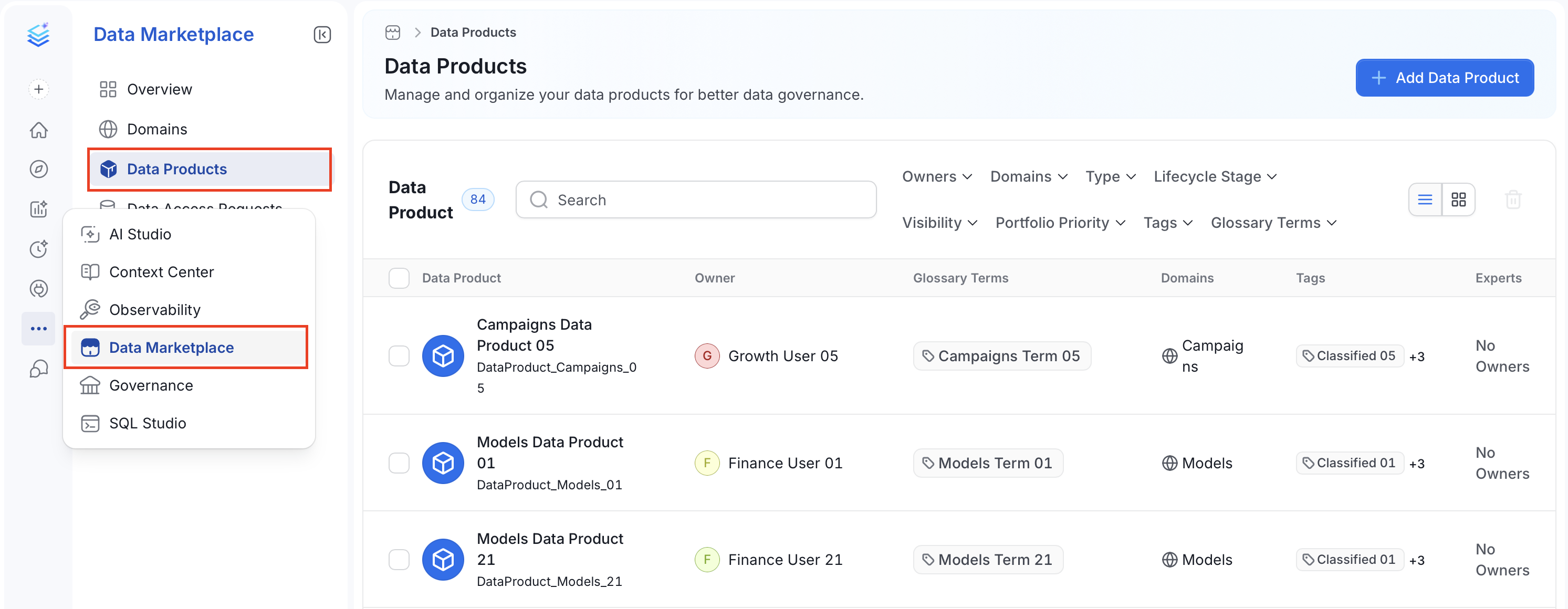 Access Data Products