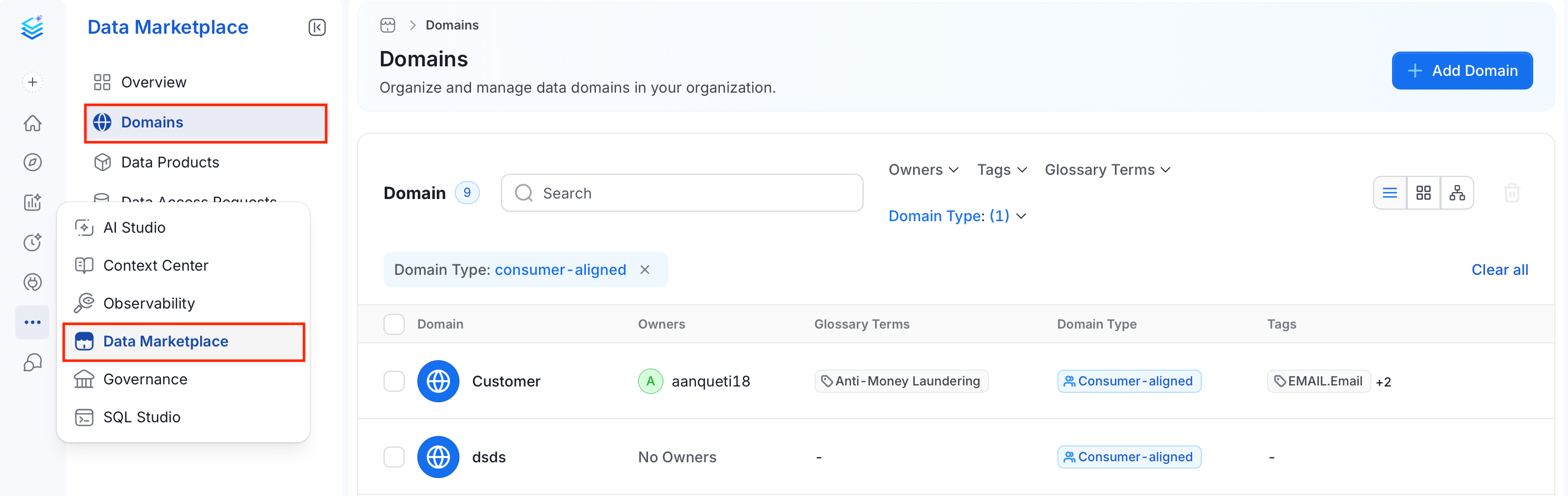 Access Domains