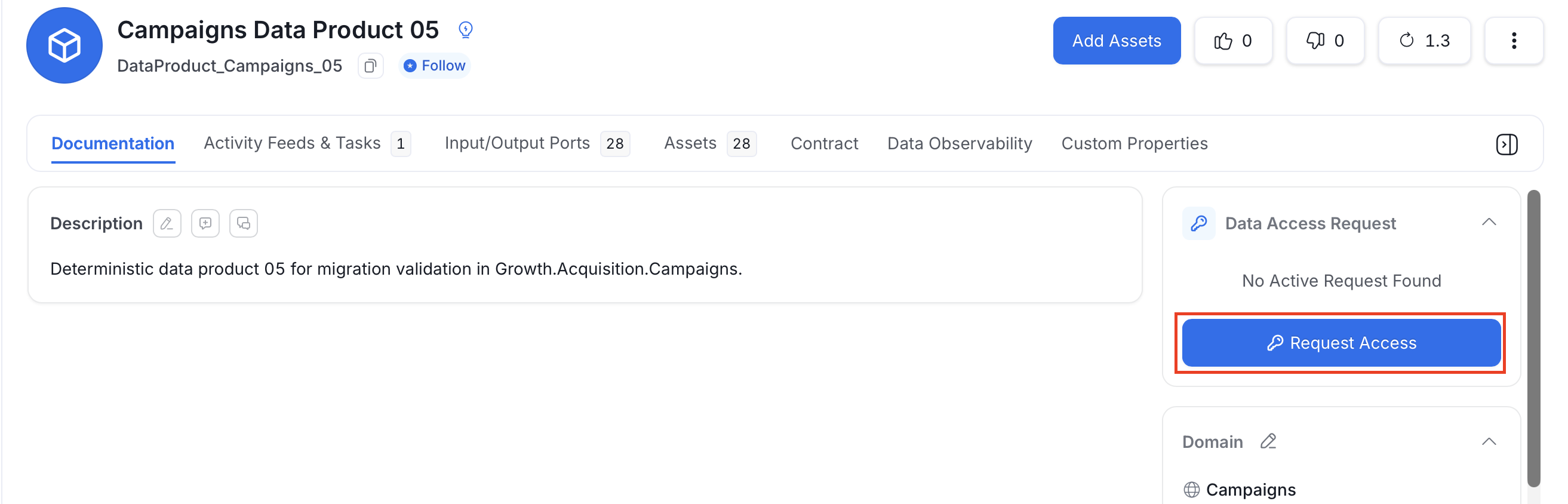 Request data access
