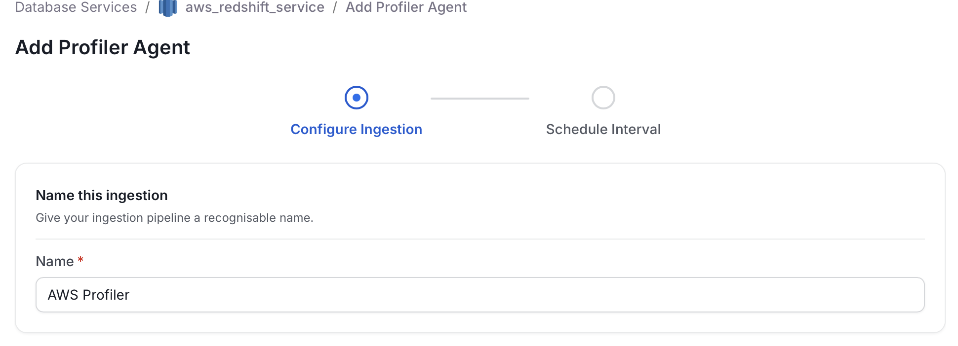 Set profiler configuration