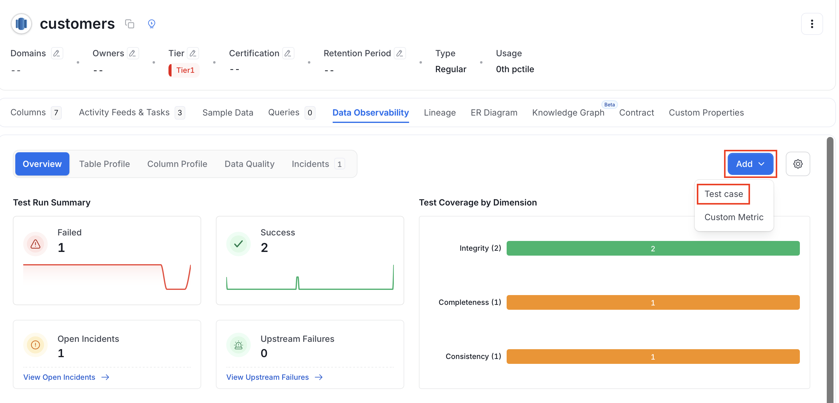 Select Test Case