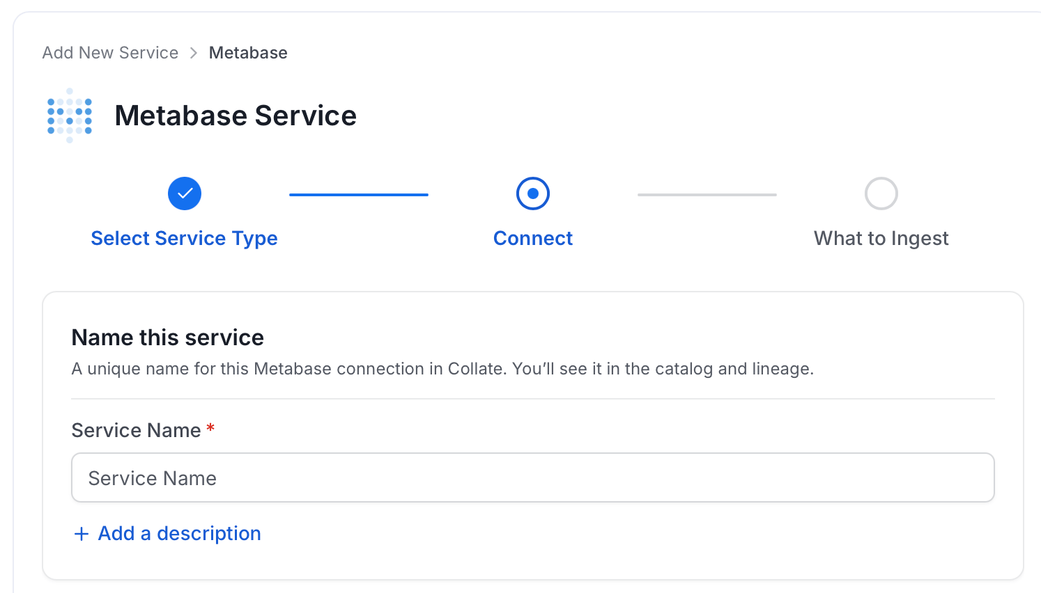 Add New Service Name