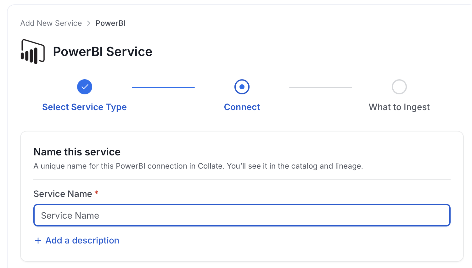 Add New Service Name