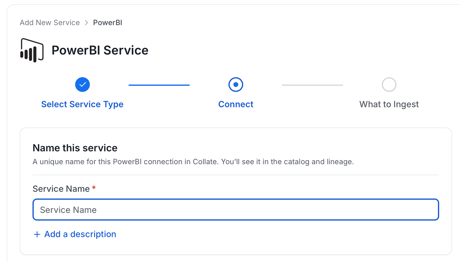 Add New Service Name