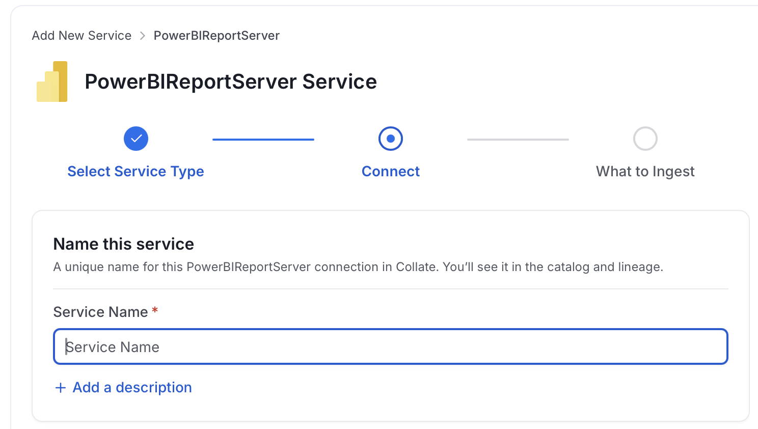 Add New Service Name