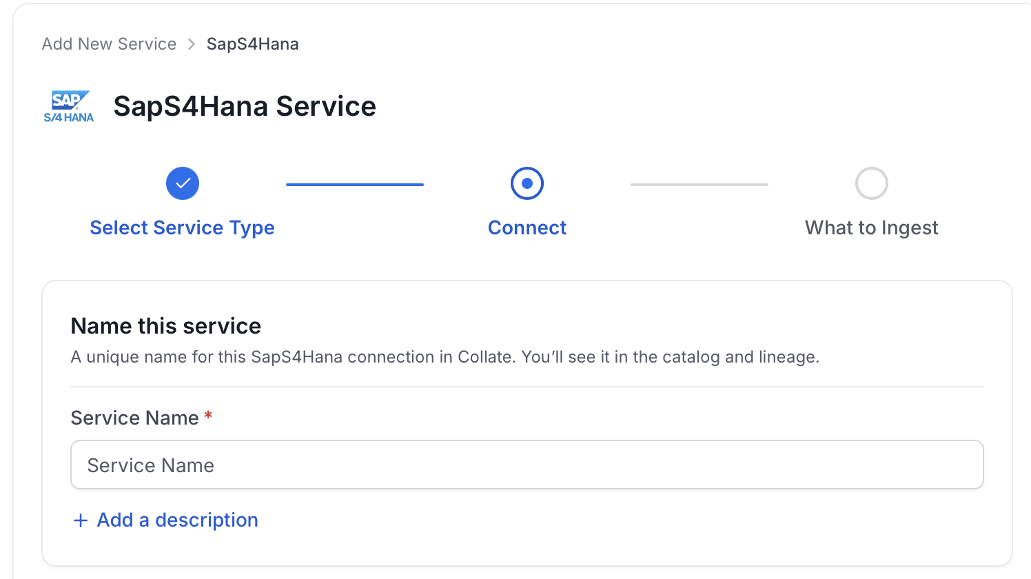 Add New Service Name