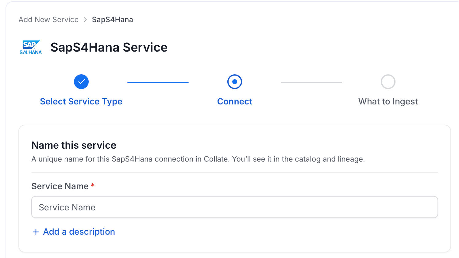 Add New Service Name