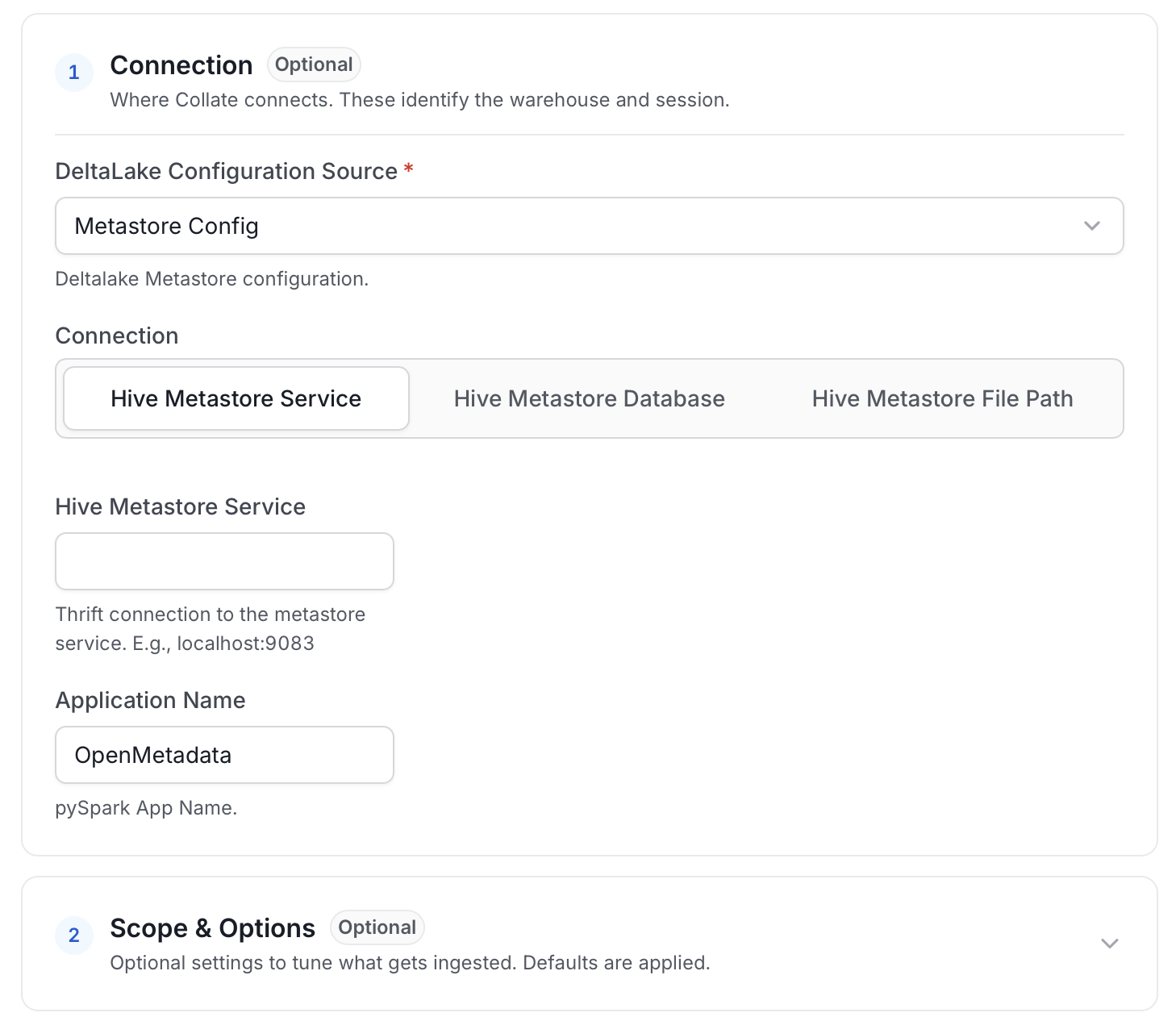 Configure Service Connection