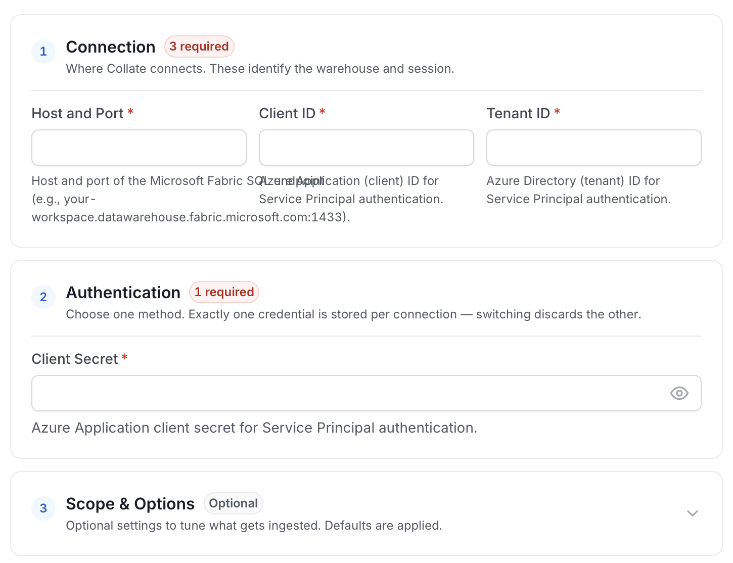Configure Service Connection