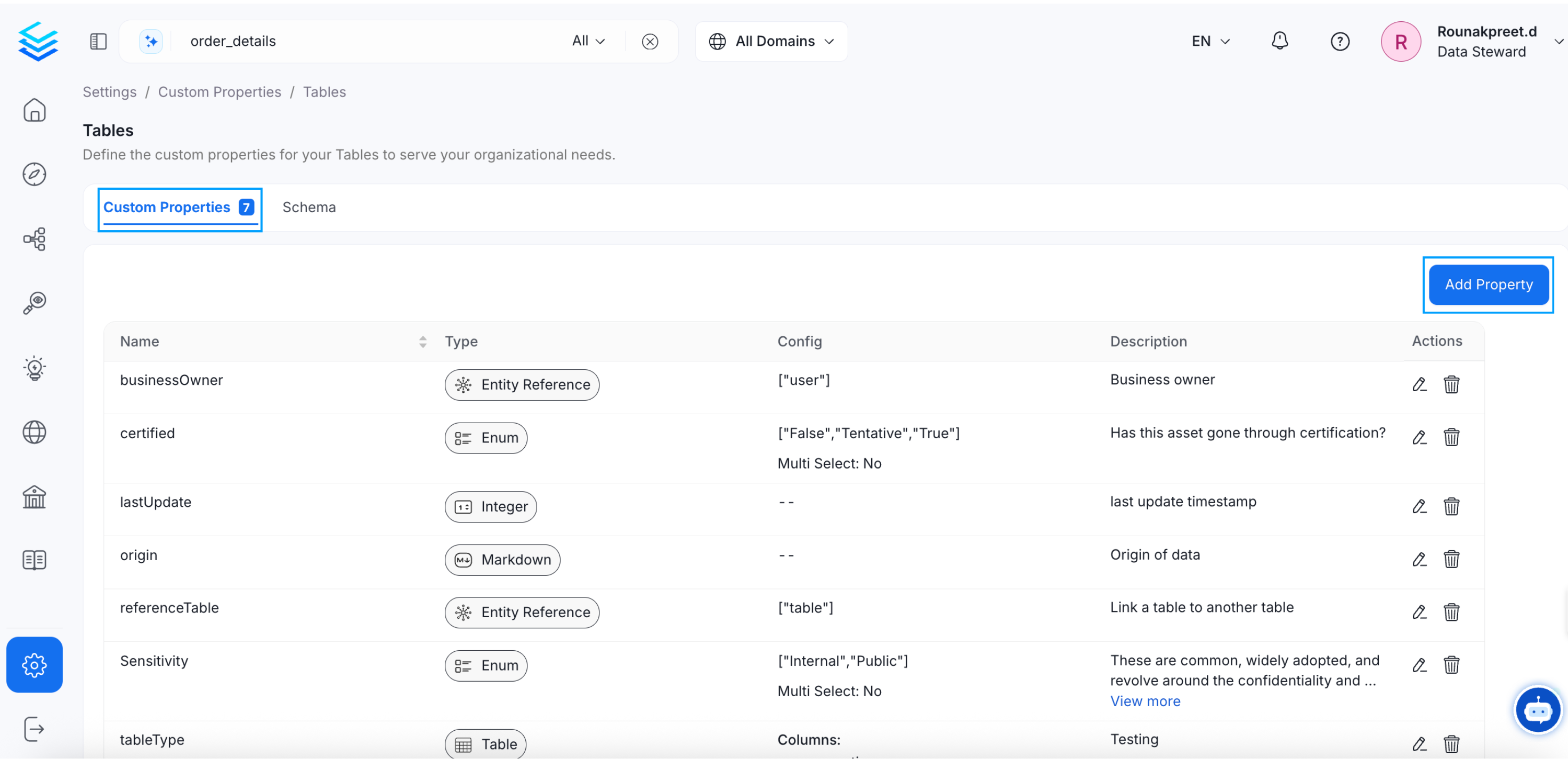 How to Create a Custom Property for a Data Asset - Collate Documentation